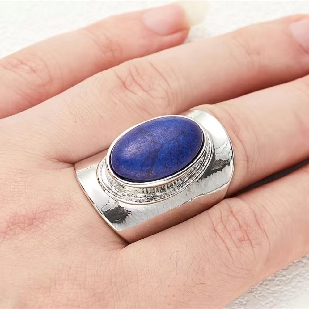 BLUE STONE  RING - Picture 7 of 12